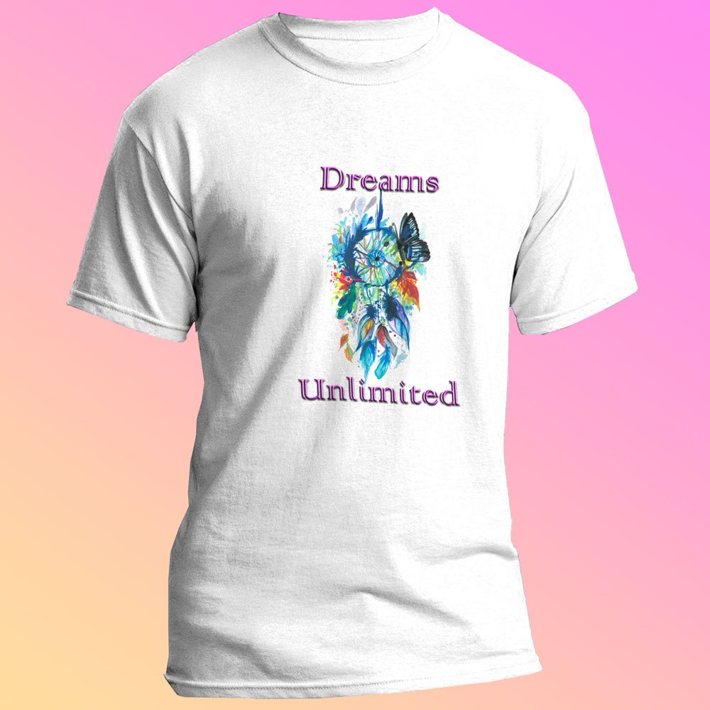 Pure Cotton Bio-Washed T-Shirt Chest Printed-Dreams-Unlimited-by ZingerTees-Women-EL9120026 - Image 3