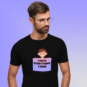 Pure Cotton Bio-Washed T-Shirt Chest Printed-Couple Tee-Everything-by ZingerTees-Male-EL9120004