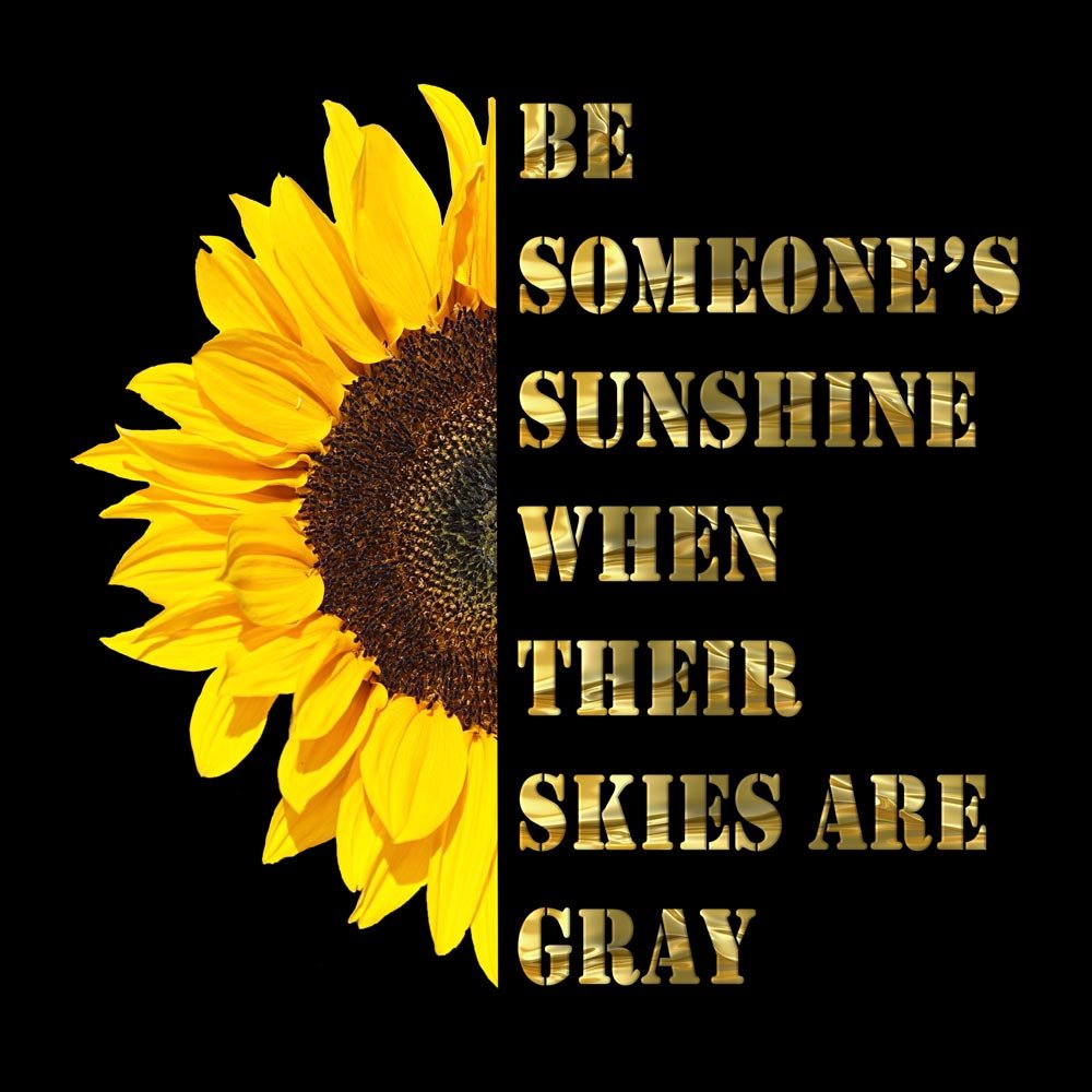 Pure Cotton Bio-Washed T-Shirt Chest Printed-Inspire Series-Sunshine-by ZingerTees-Unisex-EL9120013 - Image 2