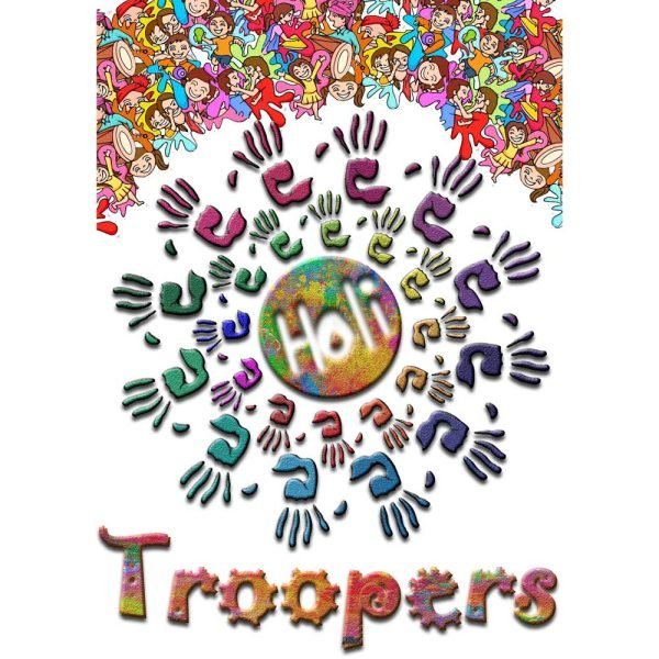 Holi troops design