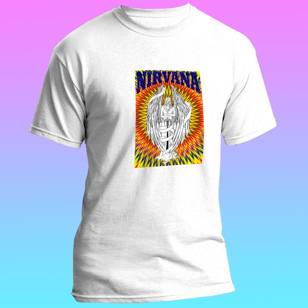 Pure Cotton Bio-Washed T-Shirt Chest Printed-Legends-Nirvana-by ZingerTees-Unisex-EL9120036 - Image 7