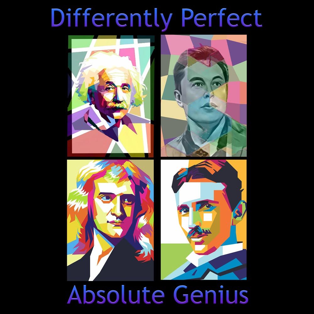 Pure Cotton Bio-Washed T-Shirt Chest Printed-Genius-by ZingerTees-Unisex-EL9120051 - Image 5