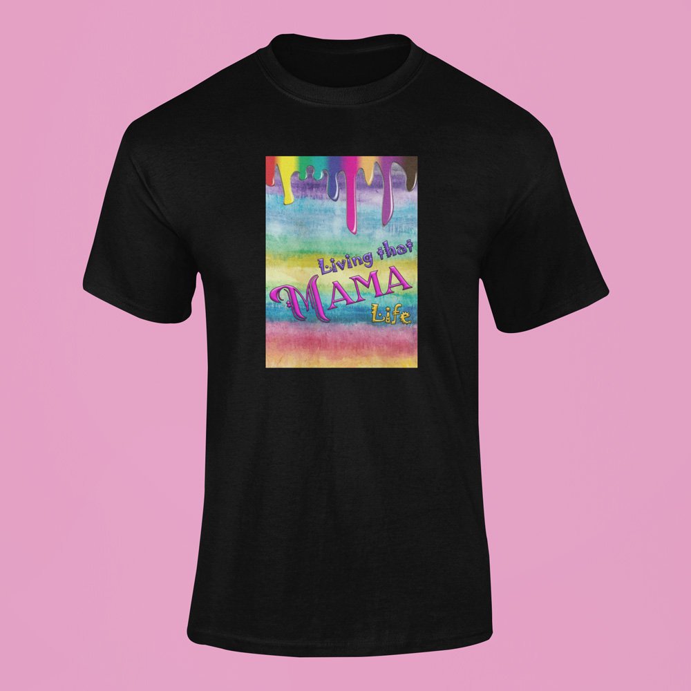 Pure Cotton Bio-Washed T-Shirt Chest Printed-Mama Life-by ZingerTees-Women-EL9120054 - Image 6