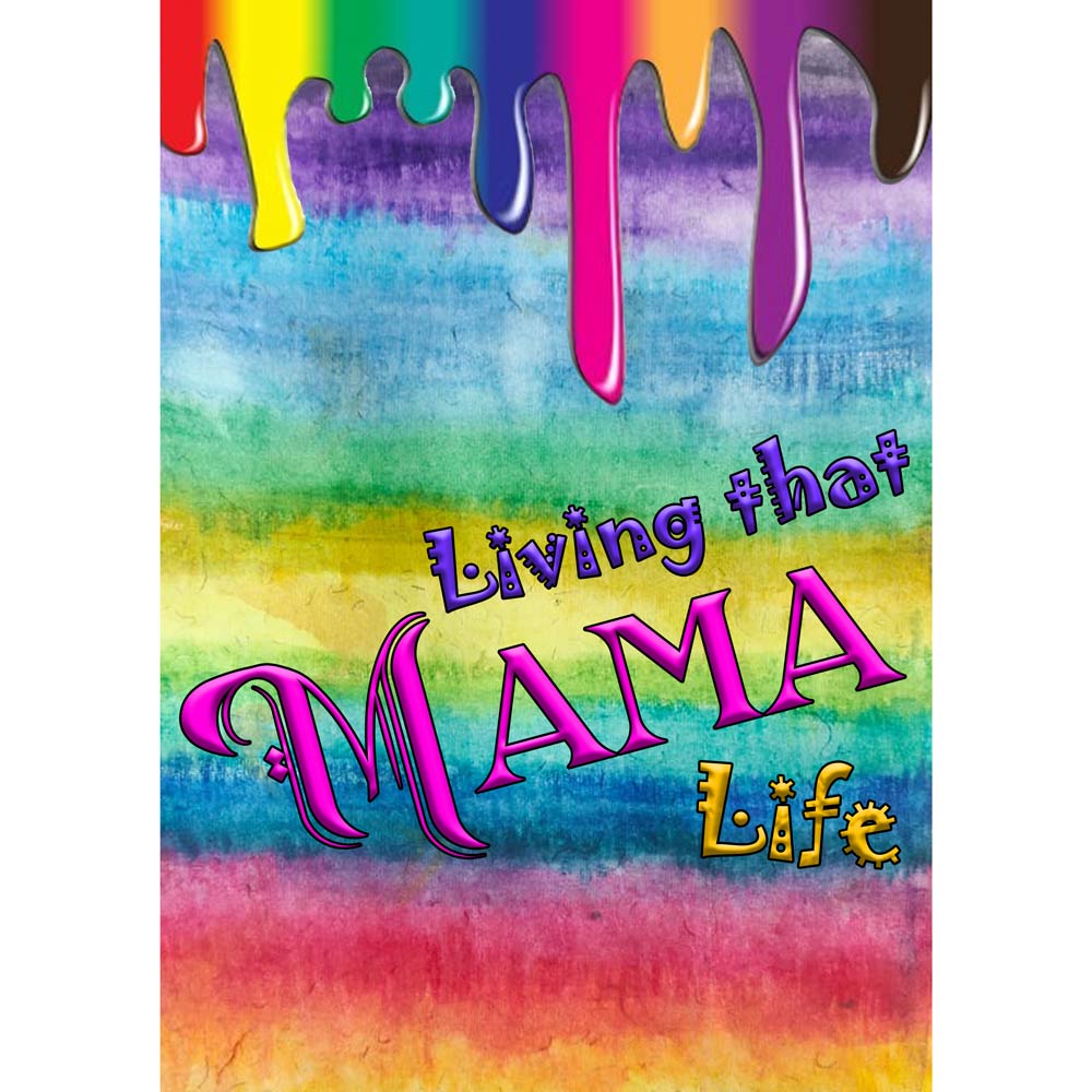 Pure Cotton Bio-Washed T-Shirt Chest Printed-Mama Life-by ZingerTees-Women-EL9120054 - Image 3