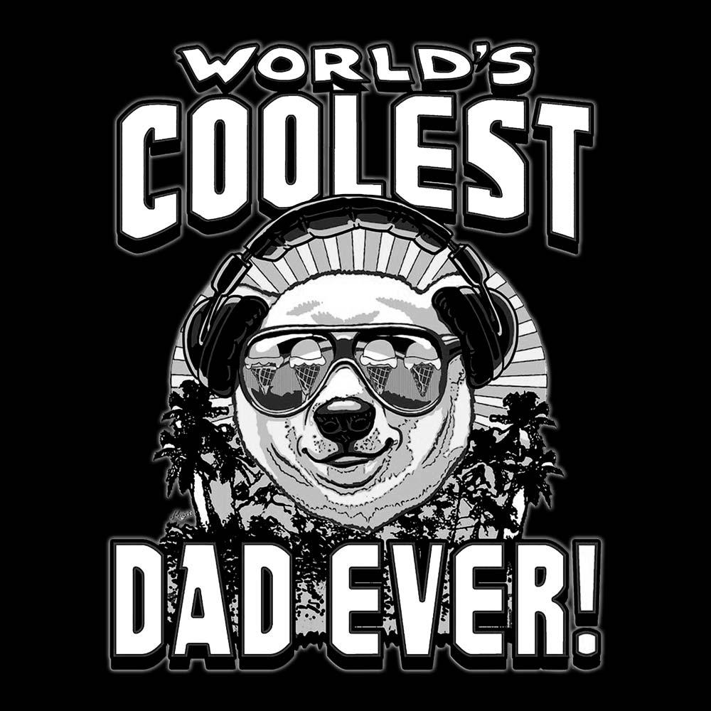 Pure Cotton Bio-Washed T-Shirt Chest Printed-Coolest Dad Ever Design-by ZingerTees-For Men-EL9120070 - Image 3