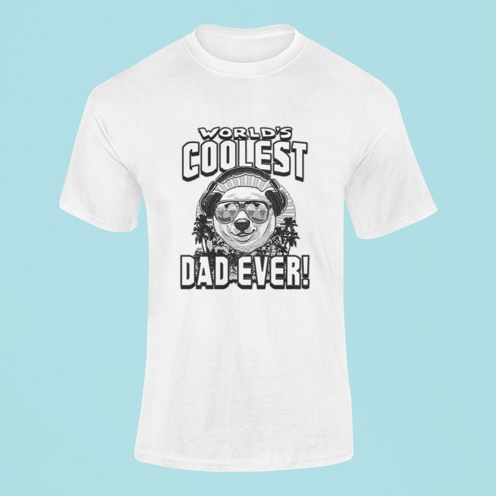 Pure Cotton Bio-Washed T-Shirt Chest Printed-Coolest Dad Ever Design-by ZingerTees-For Men-EL9120070 - Image 6
