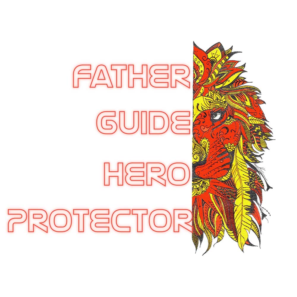 Pure Cotton Bio-Washed T-Shirt Chest Printed-Father Guide Hero Protector-by ZingerTees-For Men-EL9120066 - Image 3