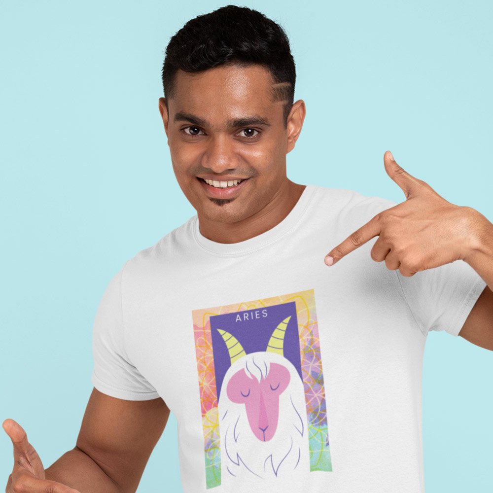 Pure Cotton Bio-Washed T-Shirt Chest Printed-Zodiac Sign Series-2-CANCER Design-By Zingertees-Unisex-EL9120092