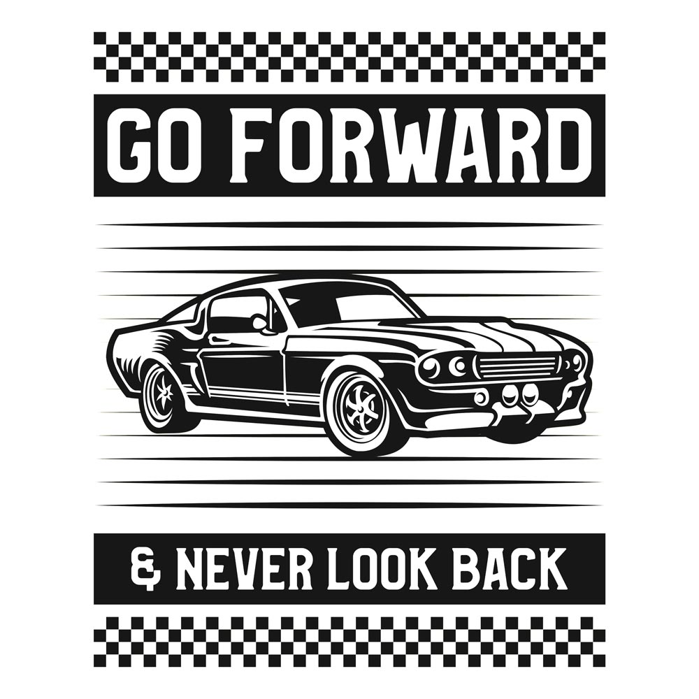 Pure Cotton Bio-Washed T-Shirt Chest Printed-Classic Beauties Vintage Car Club Series - Design No.9-by ZingerTees-Men-EL9120155 - Image 3