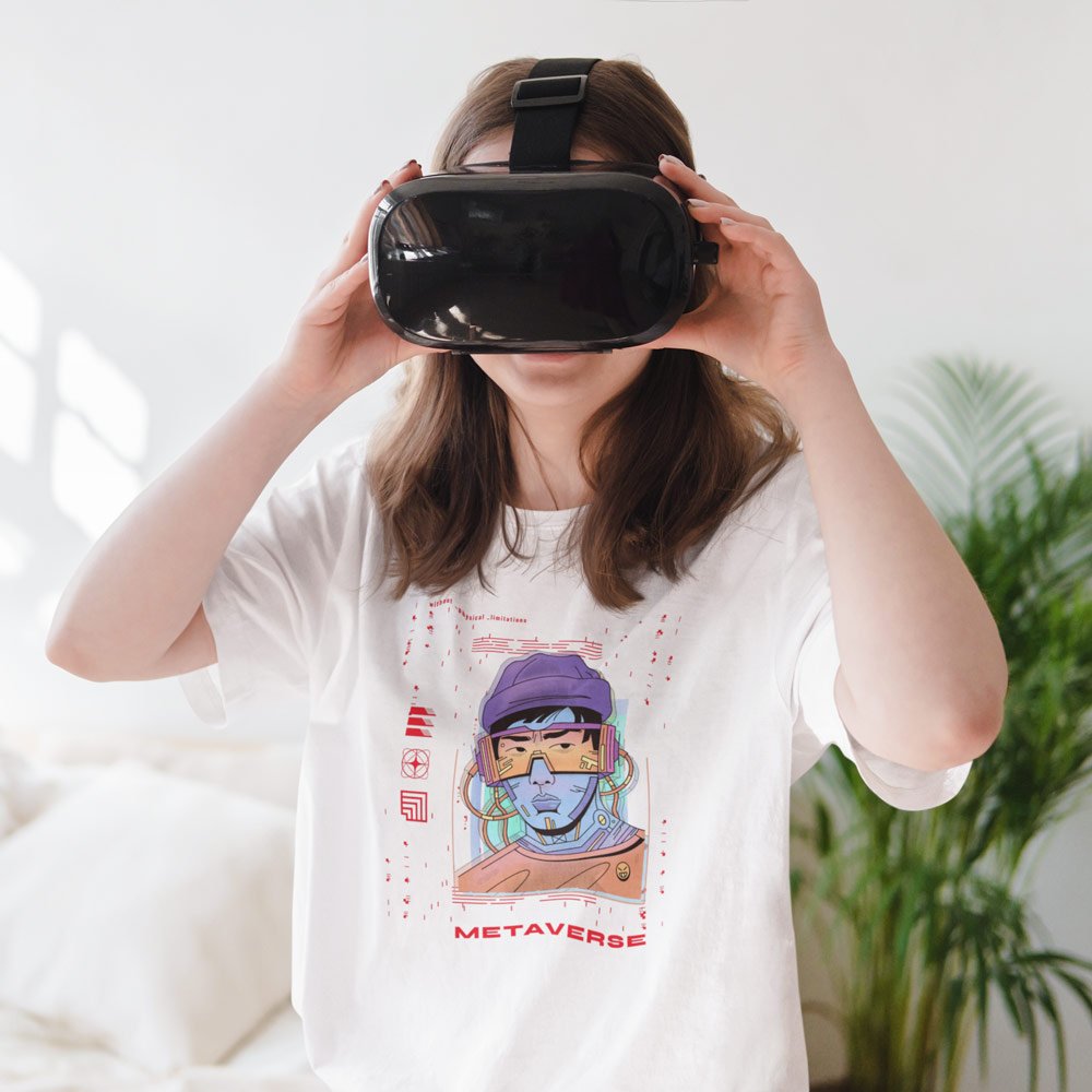 Pure Cotton Bio-Washed T-Shirt Chest Printed-Japanese Anime Art Series - 10 - Metaverse - Without Limitation Design-by ZingerTees-Unisex-EL9120224 - Image 4