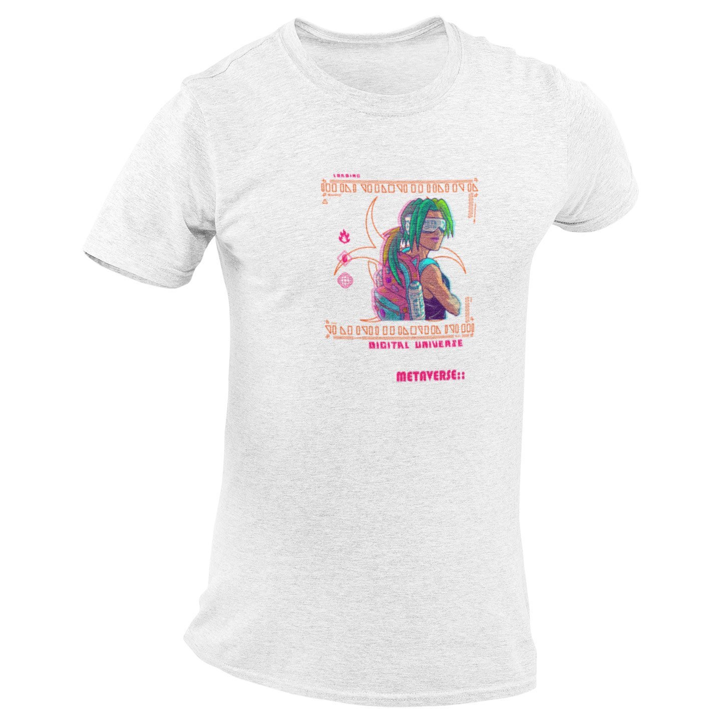 Pure Cotton Bio-Washed T-Shirt Chest Printed-Japanese Anime Art Series - 12 - Metaverse Digital Universe Design-by ZingerTees-Unisex-EL9120226 - Image 6