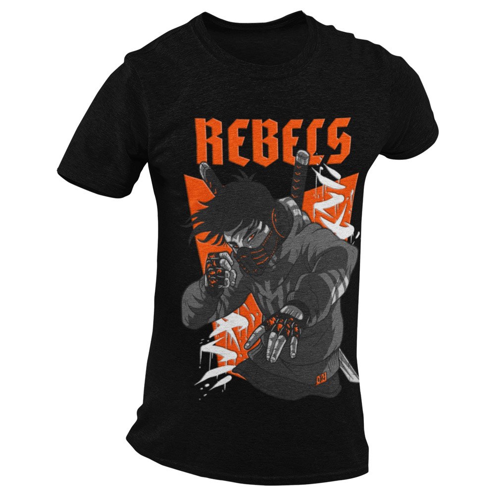 Pure Cotton Bio-Washed T-Shirt Chest Printed-Japanese Anime Art Series - 16 - Underground Rebels Design-by ZingerTees-Unisex-EL9120230 - Image 5