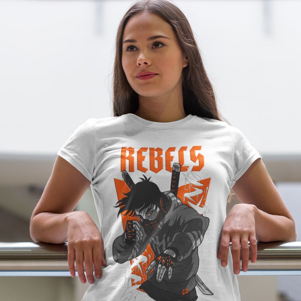 Pure Cotton Bio-Washed T-Shirt Chest Printed-Japanese Anime Art Series - 16 - Underground Rebels Design-by ZingerTees-Unisex-EL9120230 - Image 2