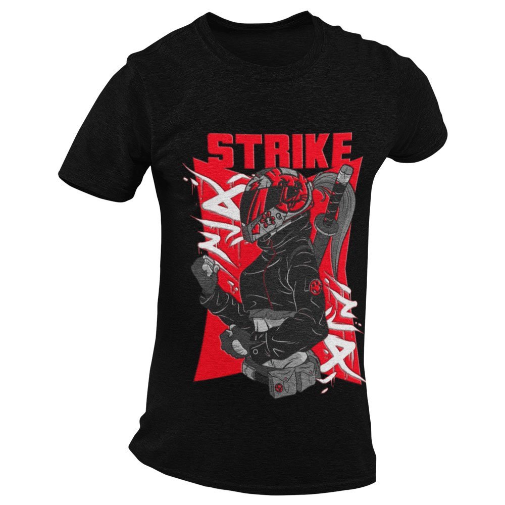 Pure Cotton Bio-Washed T-Shirt Chest Printed-Japanese Anime Art Series - 17 - Underground Rebels Strike Force Design-by ZingerTees-Unisex-EL9120231 - Image 7