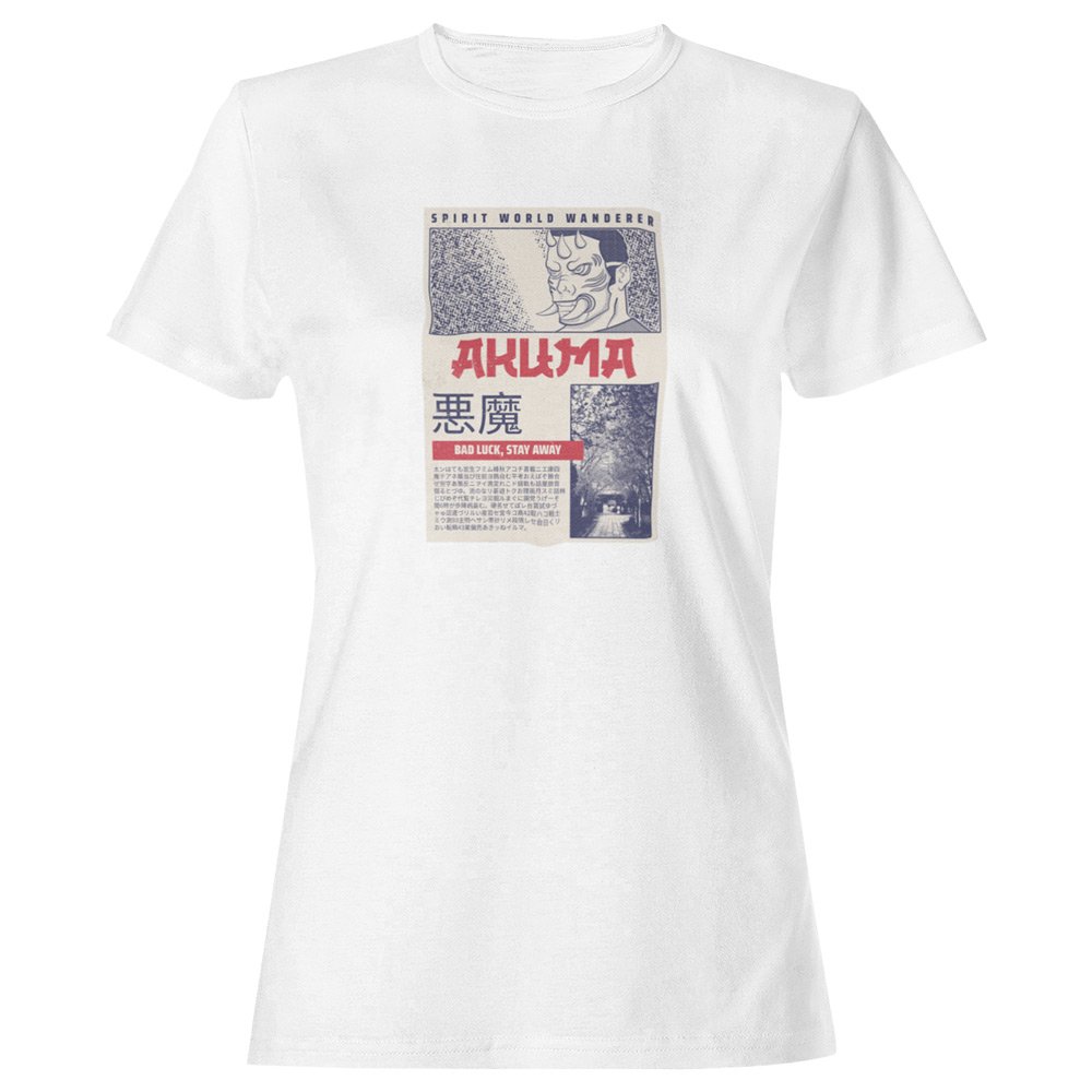 Pure Cotton Bio-Washed T-Shirt Chest Printed-Japanese Anime Art Series - 2 - Akuma Good Luck Design-by ZingerTees-Unisex-EL9120216 - Image 7