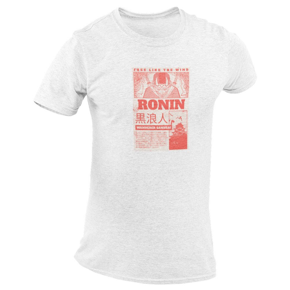 Pure Cotton Bio-Washed T-Shirt Chest Printed-Japanese Anime Art Series - 4 - Ronin The Wanderer Samurai Design-by ZingerTees-Unisex-EL9120218 - Image 6