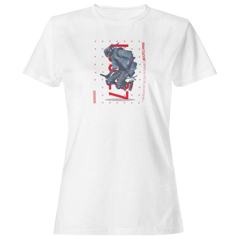Pure Cotton Bio-Washed T-Shirt Chest Printed-Japanese Anime Art Series - 8 - Mecha U27 Urban Stealth Unit Design-by ZingerTees-Unisex-EL9120222 - Image 8