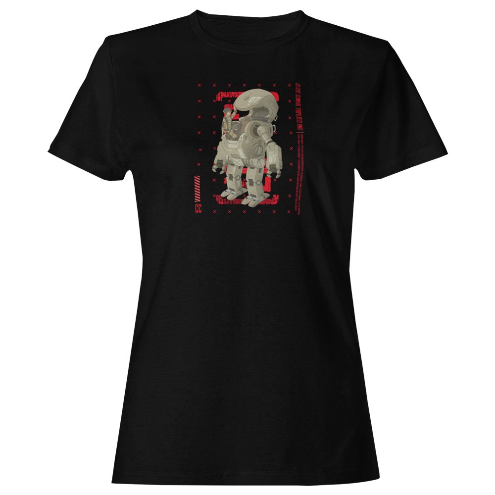 Pure Cotton Bio-Washed T-Shirt Chest Printed-Japanese Anime Art Series - 9 - Mecha CC07 Close Combat Unit Design-by ZingerTees-Unisex-EL9120223 - Image 5