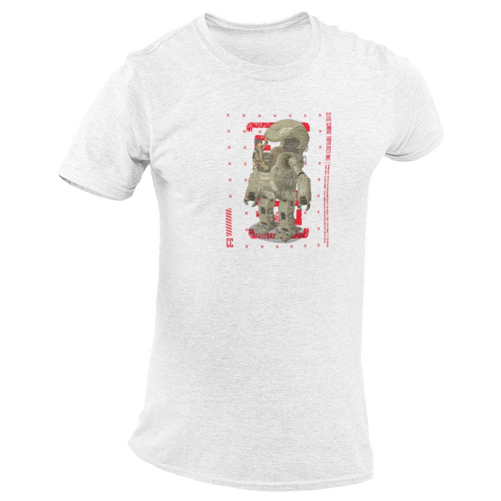 Pure Cotton Bio-Washed T-Shirt Chest Printed-Japanese Anime Art Series - 9 - Mecha CC07 Close Combat Unit Design-by ZingerTees-Unisex-EL9120223 - Image 8