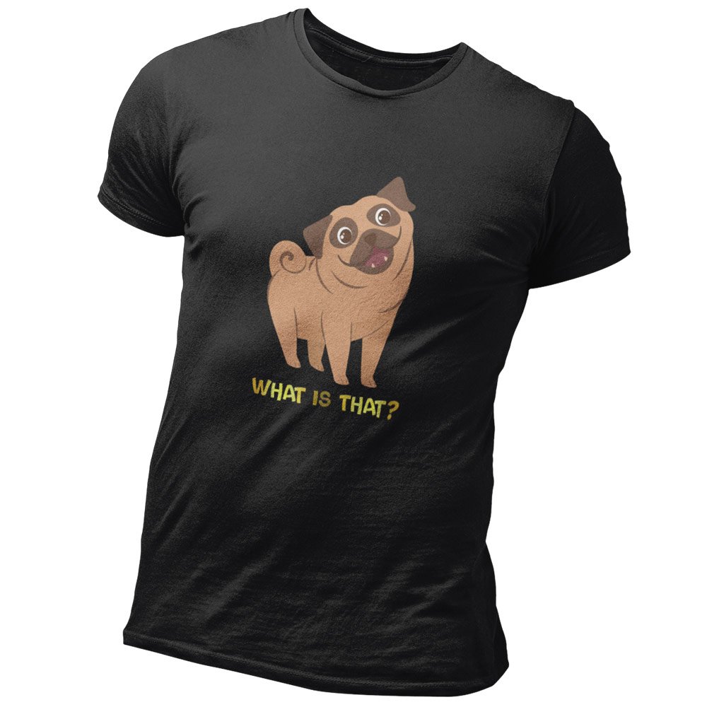 Pure Cotton Bio-Washed T-Shirt Chest Printed-Funny Dog Life Series - 1 - What is That? Design-by ZingerTees-Unisex-EL9120131 - Image 6