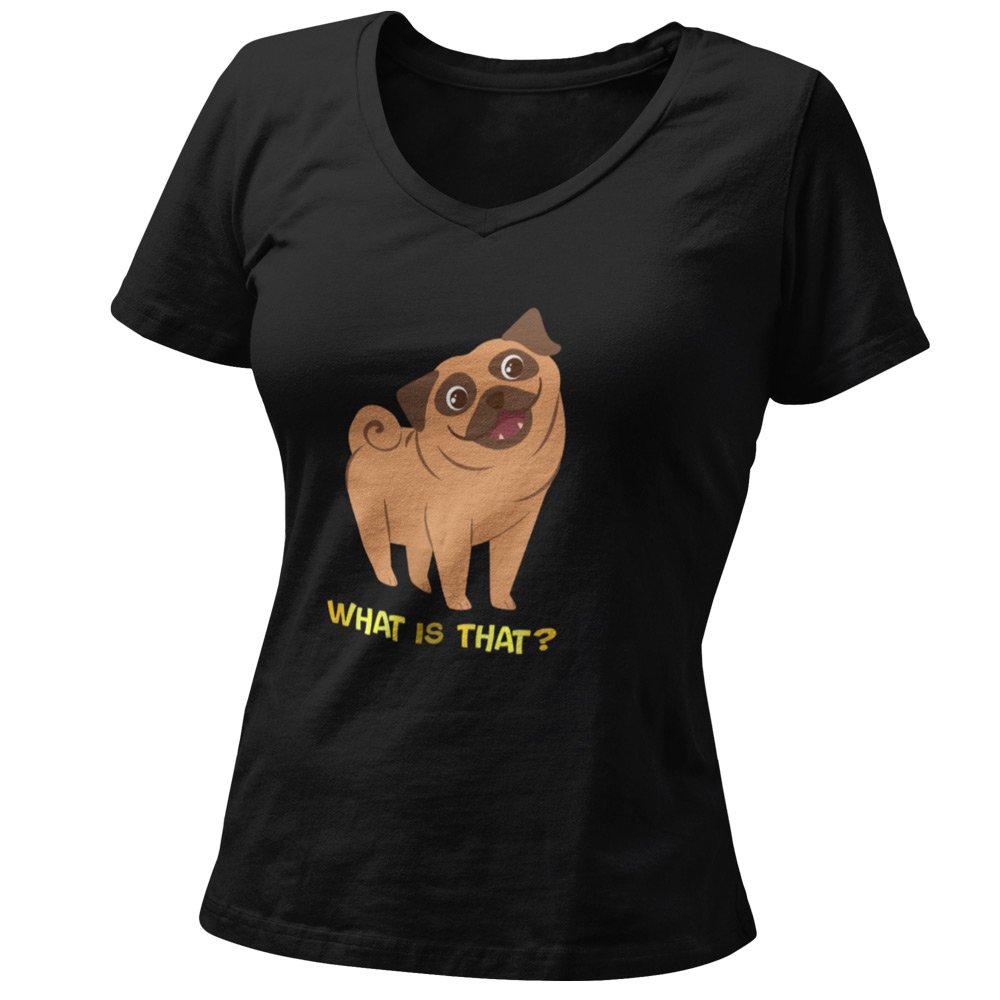 Pure Cotton Bio-Washed T-Shirt Chest Printed-Funny Dog Life Series - 1 - What is That? Design-by ZingerTees-Unisex-EL9120131 - Image 5