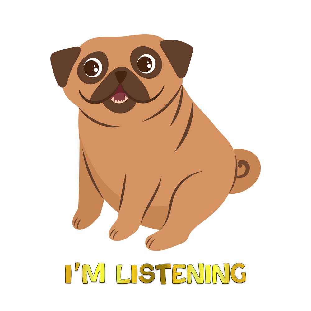 Pure Cotton Bio-Washed T-Shirt Chest Printed-Funny Dog Life Series - 7 - I Am Listening Design-by ZingerTees-Unisex-EL9120137 - Image 10