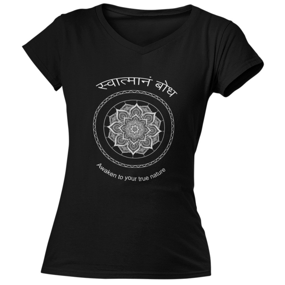 Pure Cotton Bio-Washed T-Shirt Chest Printed-Mandala Design with Inspirational Ancient Indian Vedic Quotes -10-by ZingerTees-Unisex-EL9120201 - Image 8