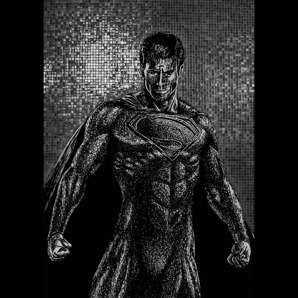 Pure Cotton Bio-Washed T-Shirt Chest Printed-Superhero - Stronger than Steel Design-by ZingerTees-For Men-EL9120110 - Image 2