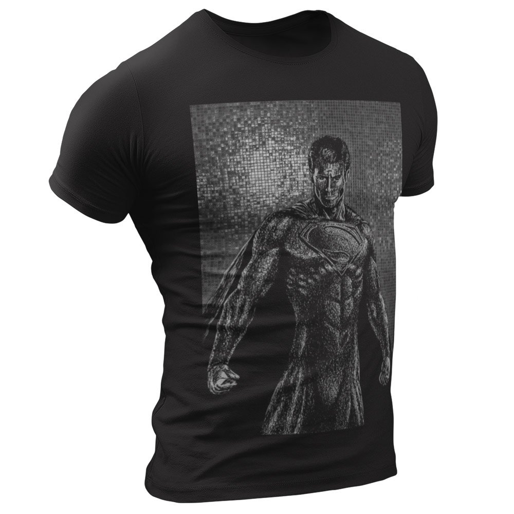 Pure Cotton Bio-Washed T-Shirt Chest Printed-Superhero - Stronger than Steel Design-by ZingerTees-For Men-EL9120110 - Image 3