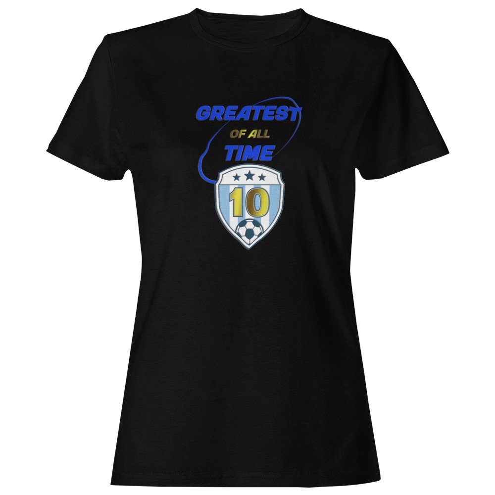 Pure Cotton Bio-Washed T-Shirt Chest Printed-Football Series - Greatest Of All Time - Tribiute to Messi and Maradona Design-by ZingerTees-Unisex-EL9120235 - Image 8