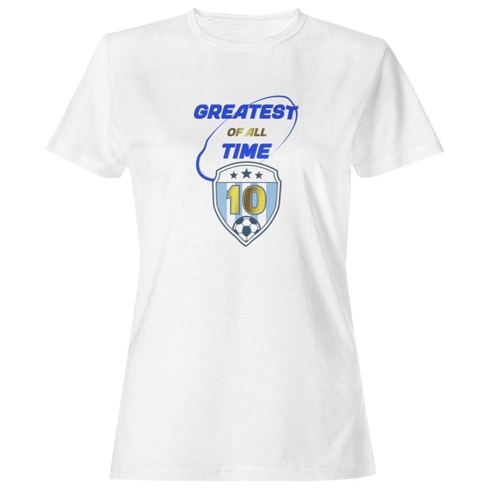 Pure Cotton Bio-Washed T-Shirt Chest Printed-Football Series - Greatest Of All Time - Tribiute to Messi and Maradona Design-by ZingerTees-Unisex-EL9120235 - Image 7
