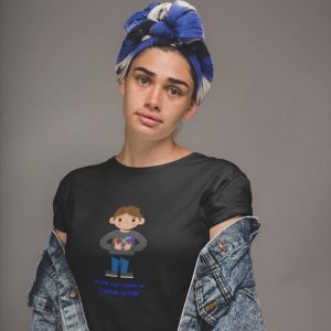 Pure Cotton Bio-Washed T-Shirt Chest Printed-Autism Acceptance Series – I Define Autism Design-by ZingerTees-Unisex-EL9120248