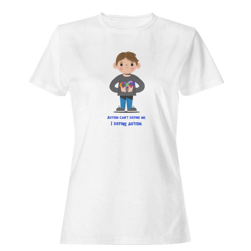 Pure Cotton Bio-Washed T-Shirt Chest Printed-Autism Acceptance Series - I Define Autism Design-by ZingerTees-Unisex-EL9120248 - Image 6