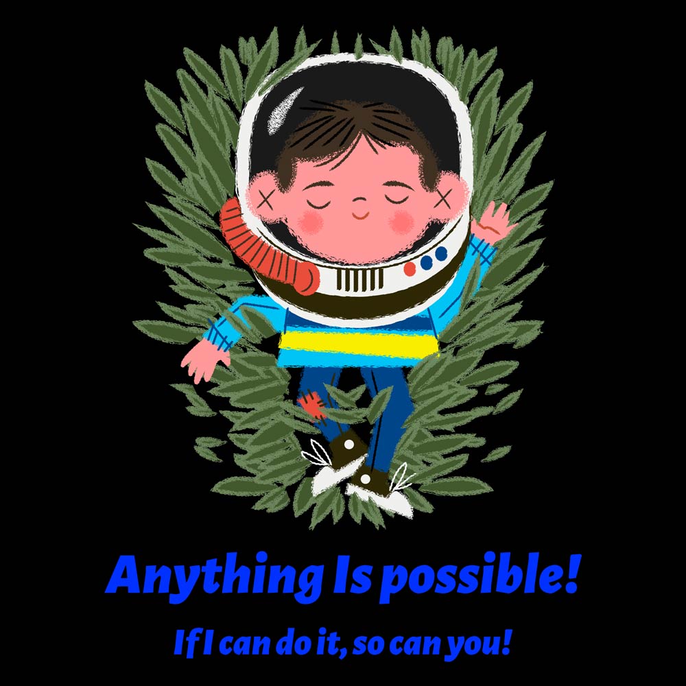 Pure Cotton Bio-Washed T-Shirt Chest Printed-Autism Acceptance Series - Anything is Possible Design-by ZingerTees-Unisex-EL9120247 - Image 9