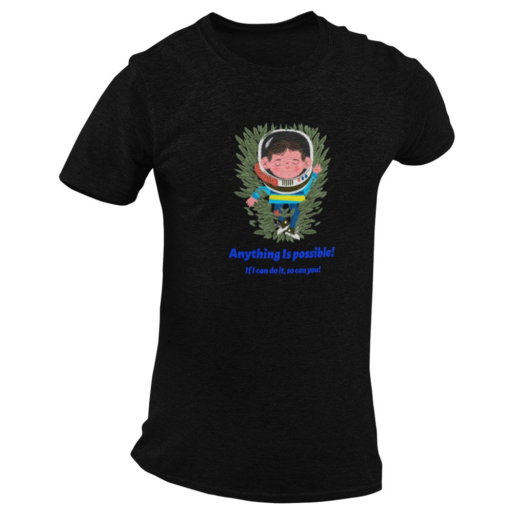 Pure Cotton Bio-Washed T-Shirt Chest Printed-Autism Acceptance Series - Anything is Possible Design-by ZingerTees-Unisex-EL9120247 - Image 7