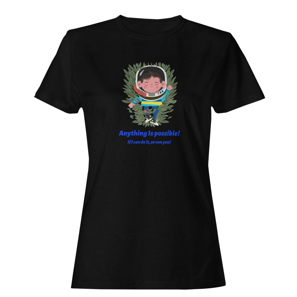 Pure Cotton Bio-Washed T-Shirt Chest Printed-Autism Acceptance Series - Anything is Possible Design-by ZingerTees-Unisex-EL9120247 - Image 5