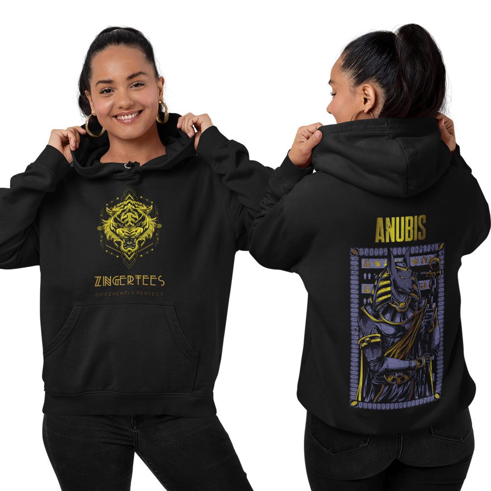 Printed Hoodie-Anubis Legendary Warrior Design-by ZingerTees-Unisex-EL9410001 - Image 4