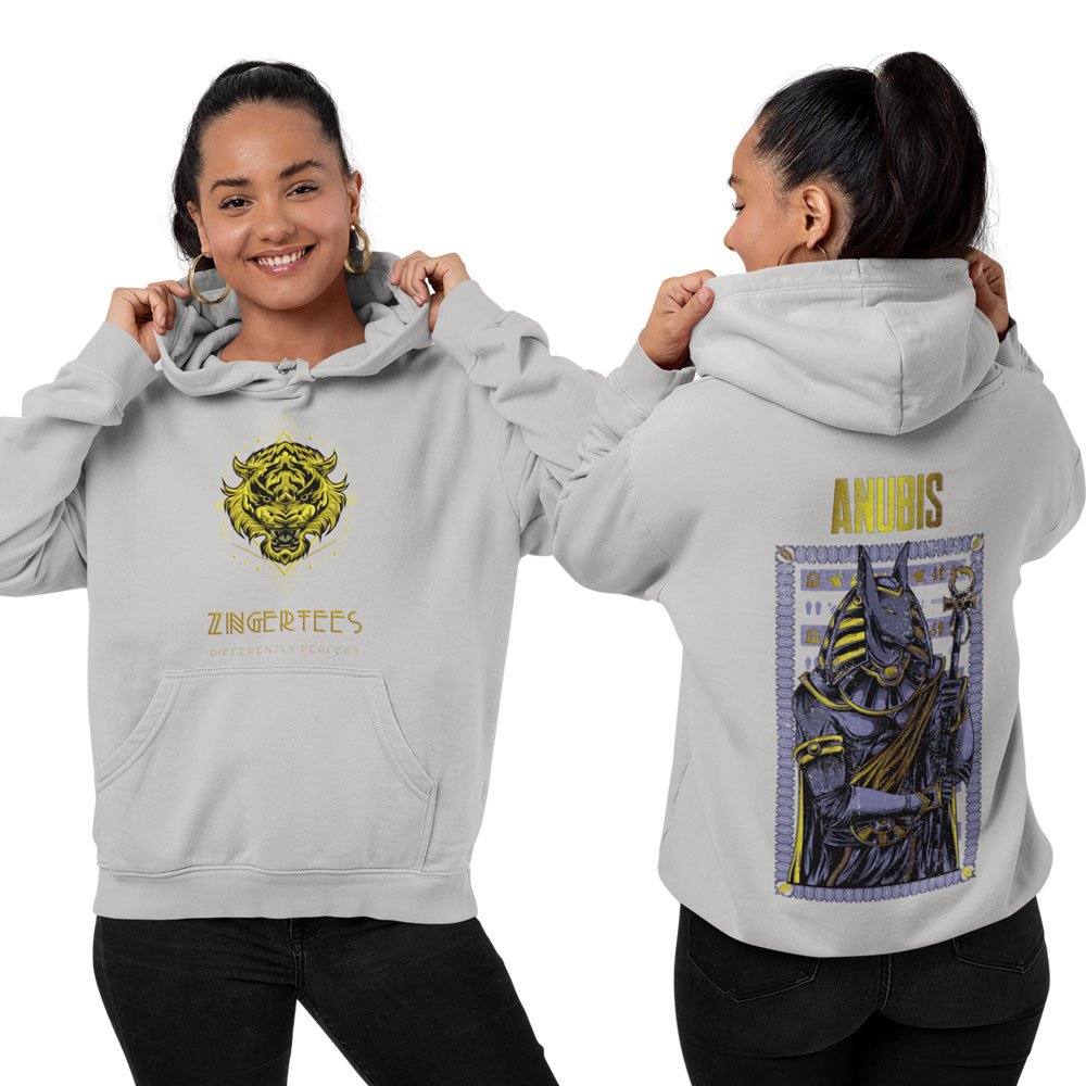Printed Hoodie-Anubis Legendary Warrior Design-by ZingerTees-Unisex-EL9410001 - Image 2