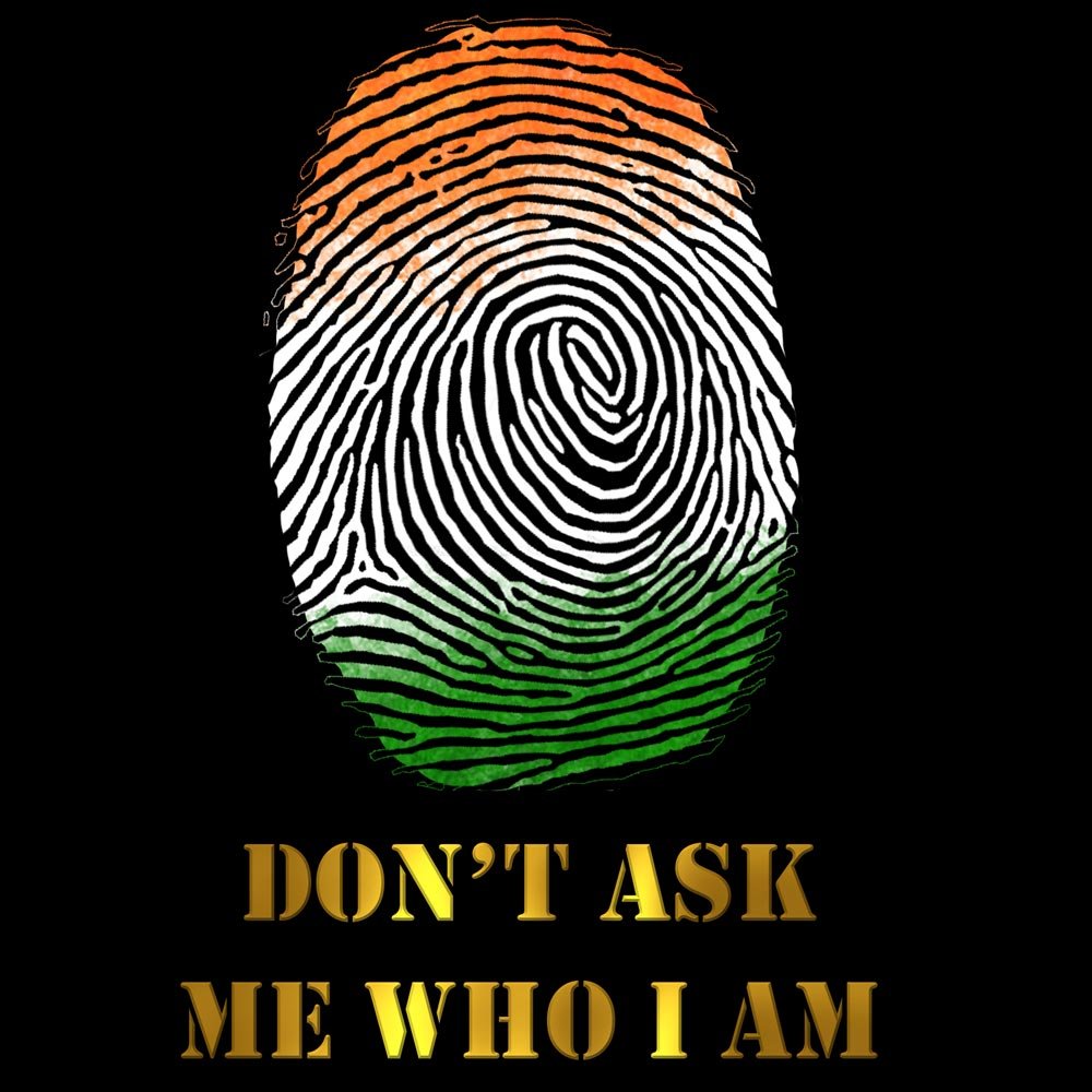 Printed Hoodie-Celebrate India Series - Thumbprint - Don't Ask Me Who I Am Design-by ZingerTees-Unisex-EL9410017 - Image 7