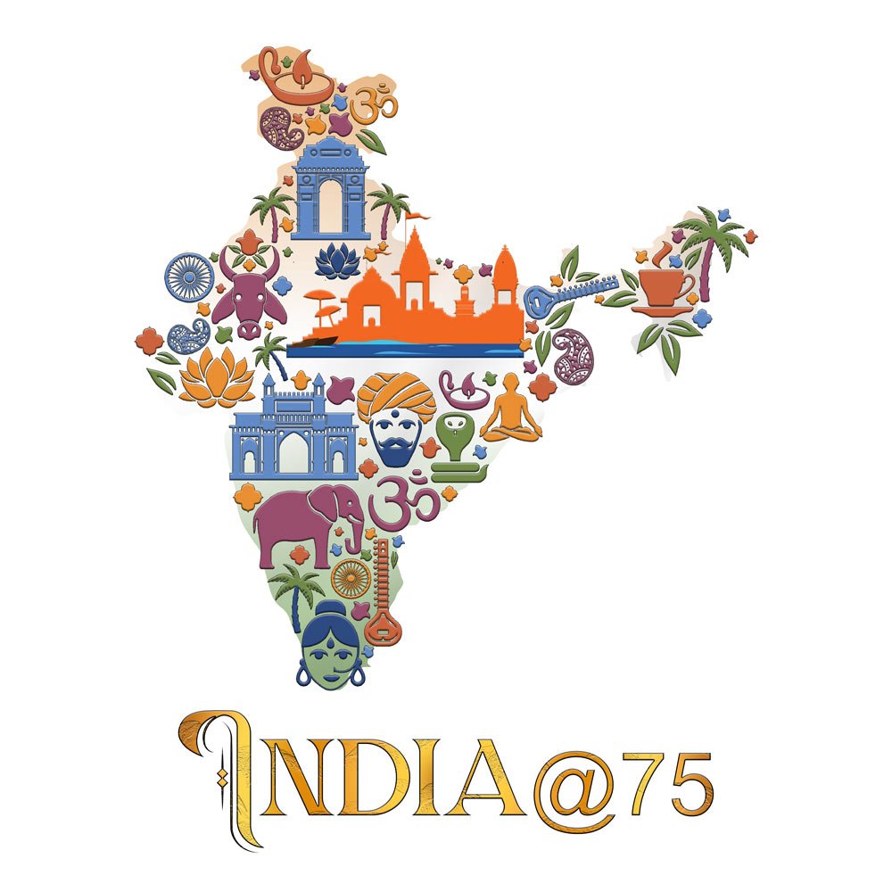 Printed Hoodie-Celebrate India Series - India at 75 Design-by ZingerTees-Unisex-EL9410019 - Image 7