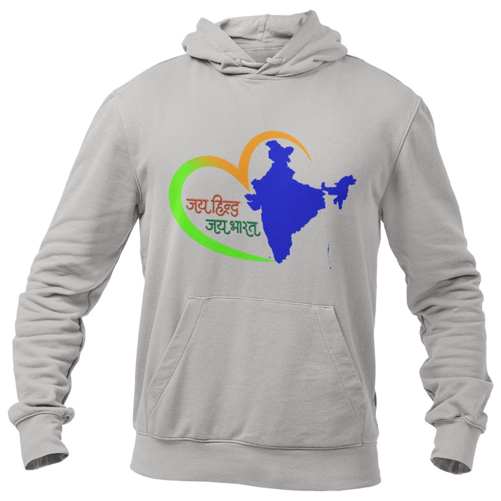 Printed Hoodie-Celebrate India Series - Jai Hind Jai Bhart Design-by ZingerTees-Unisex-EL9410023 - Image 6