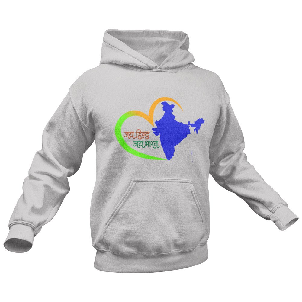 Printed Hoodie-Celebrate India Series - Jai Hind Jai Bhart Design-by ZingerTees-Unisex-EL9410023 - Image 8