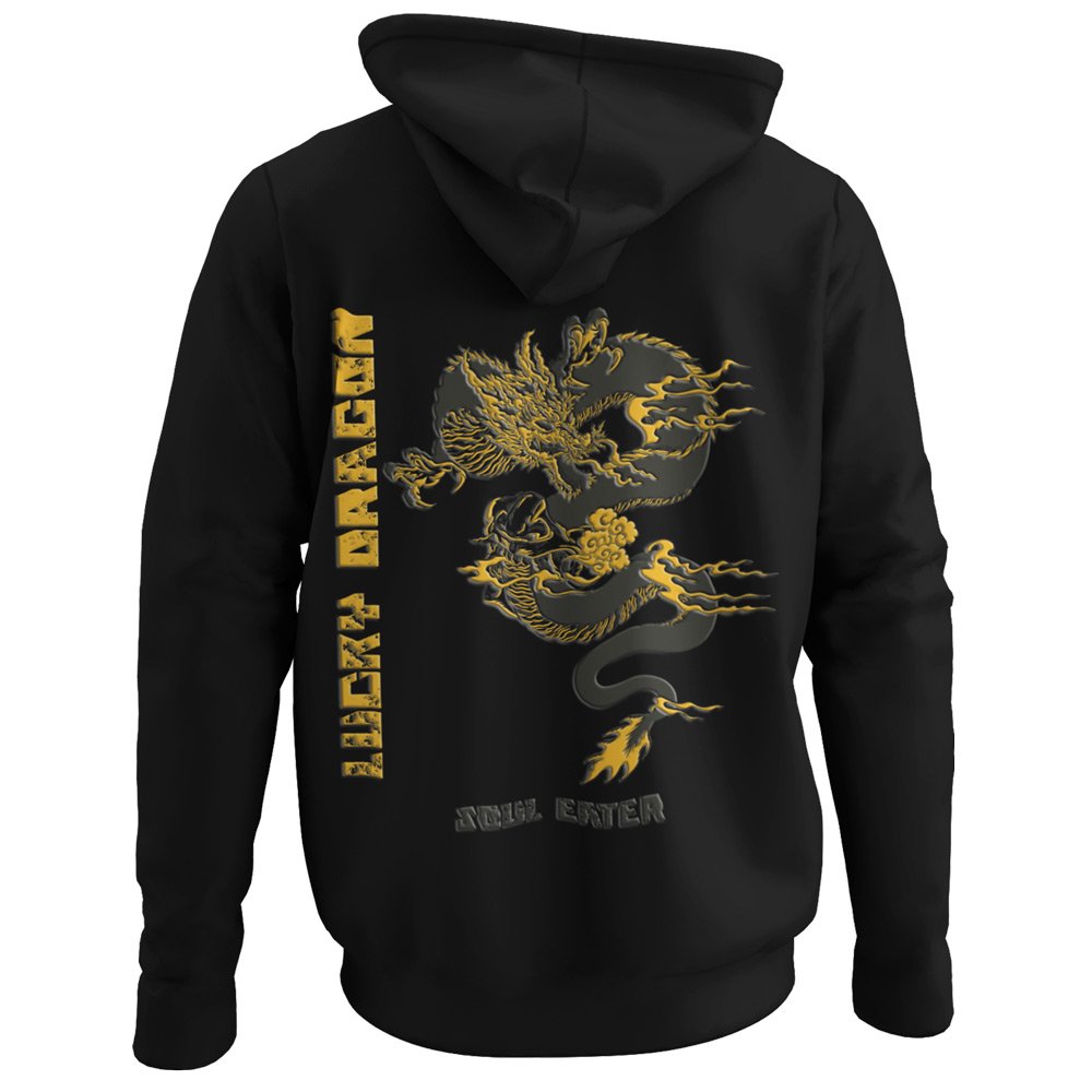 Printed Hoodie-Lucky Dragon - Soul Eater Design-by ZingerTees-Unisex-EL9410005 - Image 6