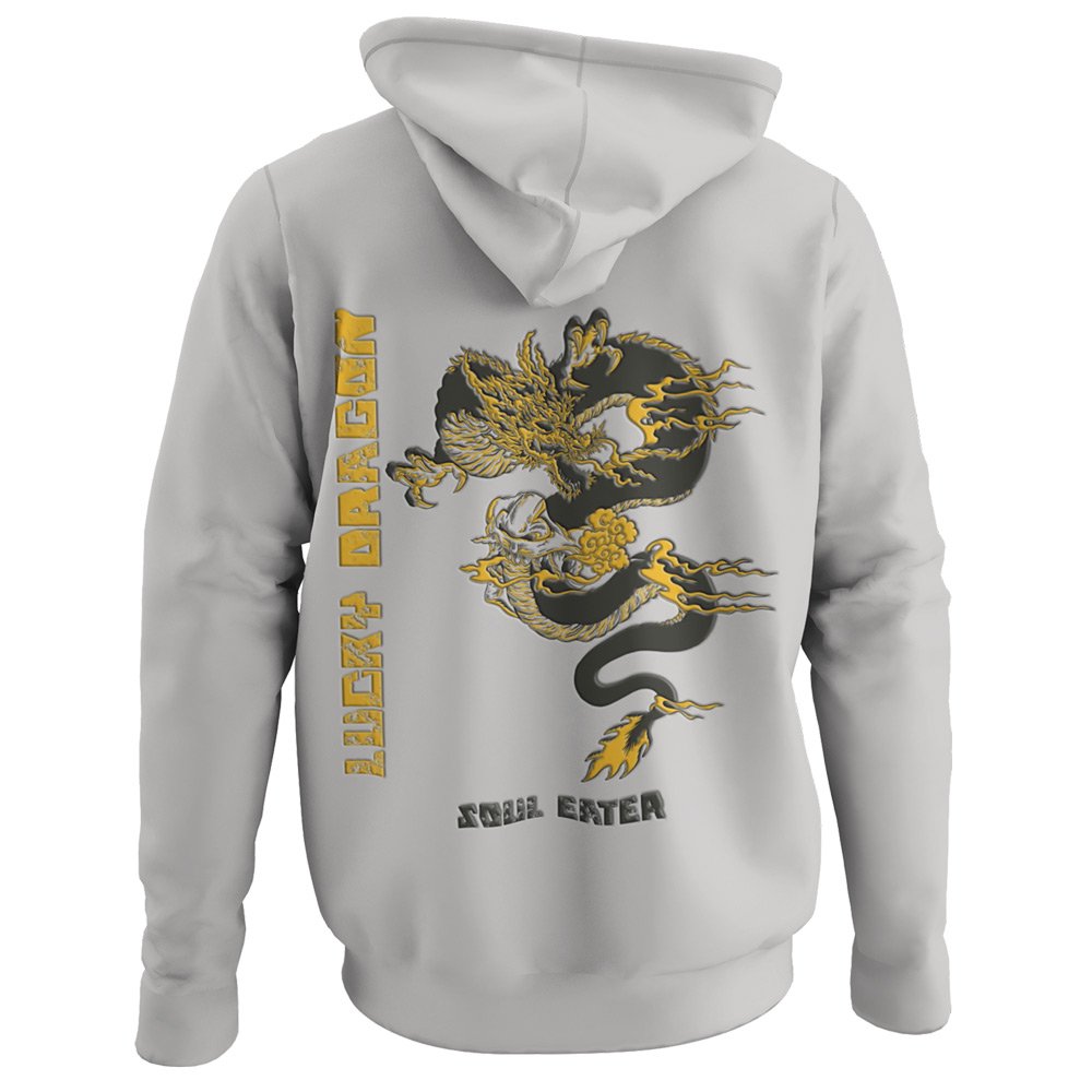 Printed Hoodie-Lucky Dragon - Soul Eater Design-by ZingerTees-Unisex-EL9410005 - Image 5