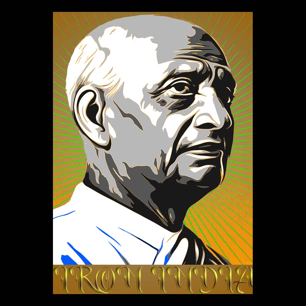 Pure Cotton Bio-Washed T-Shirt Chest Printed-Celebrate India Series - Sardar Patel The Iron Man Who Made Iron India Design-by ZingerTees-Unisex-EL9120252 - Image 9