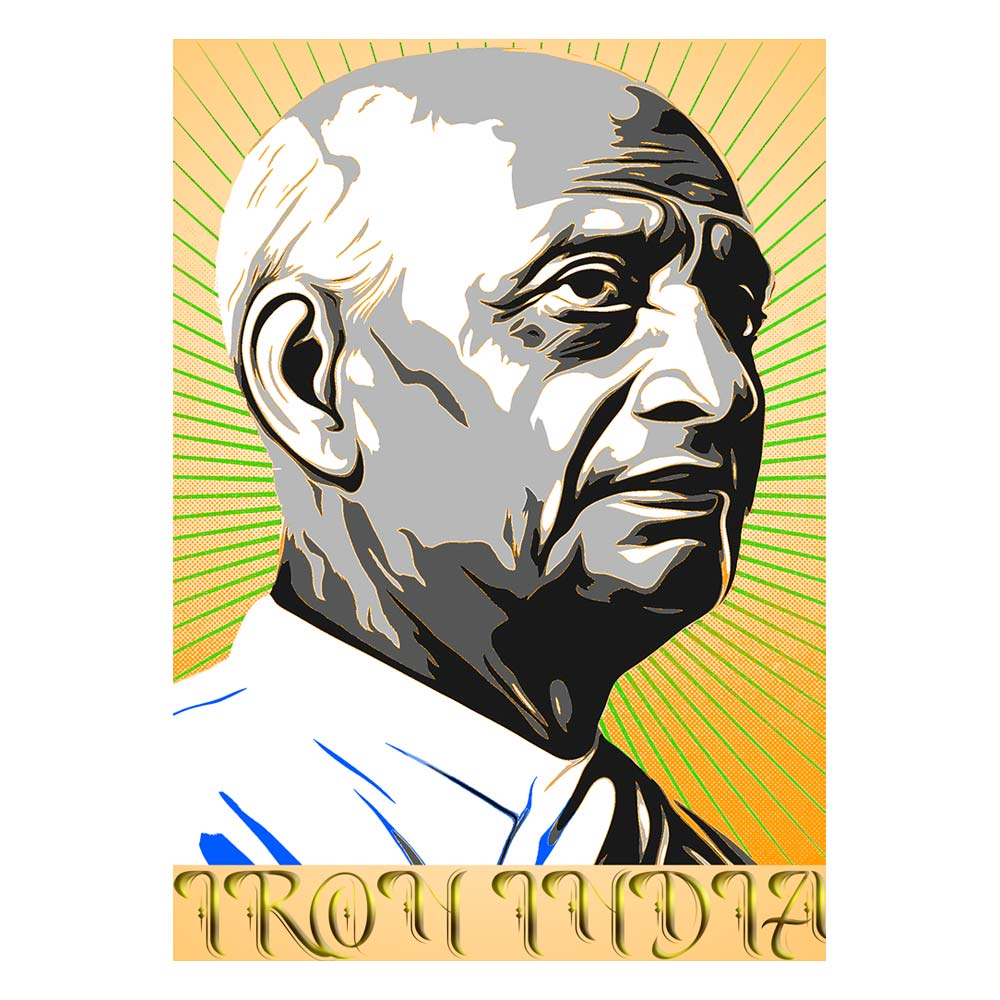 Pure Cotton Bio-Washed T-Shirt Chest Printed-Celebrate India Series - Sardar Patel The Iron Man Who Made Iron India Design-by ZingerTees-Unisex-EL9120252 - Image 10