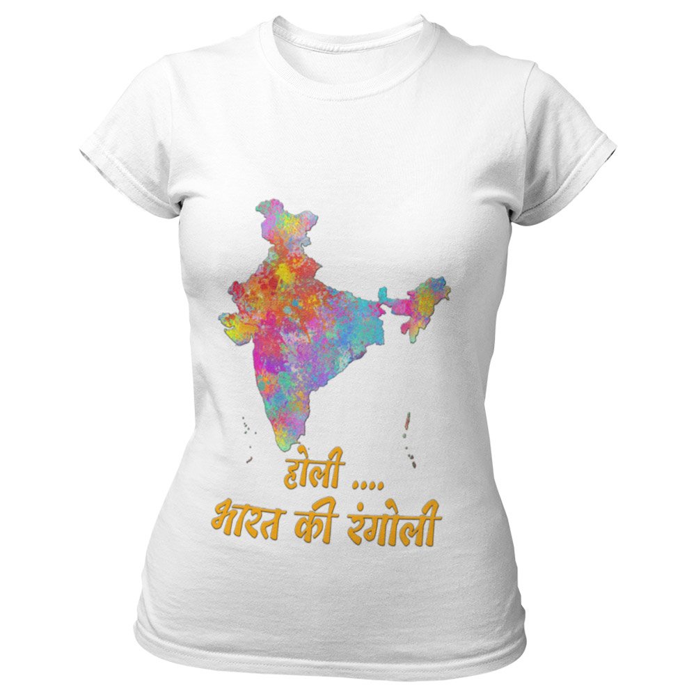 Super Dry-fit Printed Jersey T-Shirt - Holi Celebration Series - Holi Ki Rangoli Design-by ZingerTees-Unisex-EL9120298 - Image 3