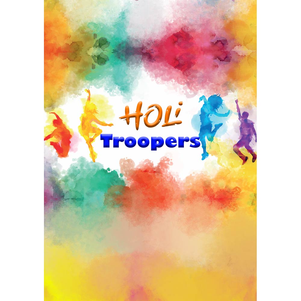 Super Dry-fit Printed Jersey T-Shirt - Holi Celebration Series - Holi Troopers Design No.3-by ZingerTees-Unisex-EL9120309 - Image 5