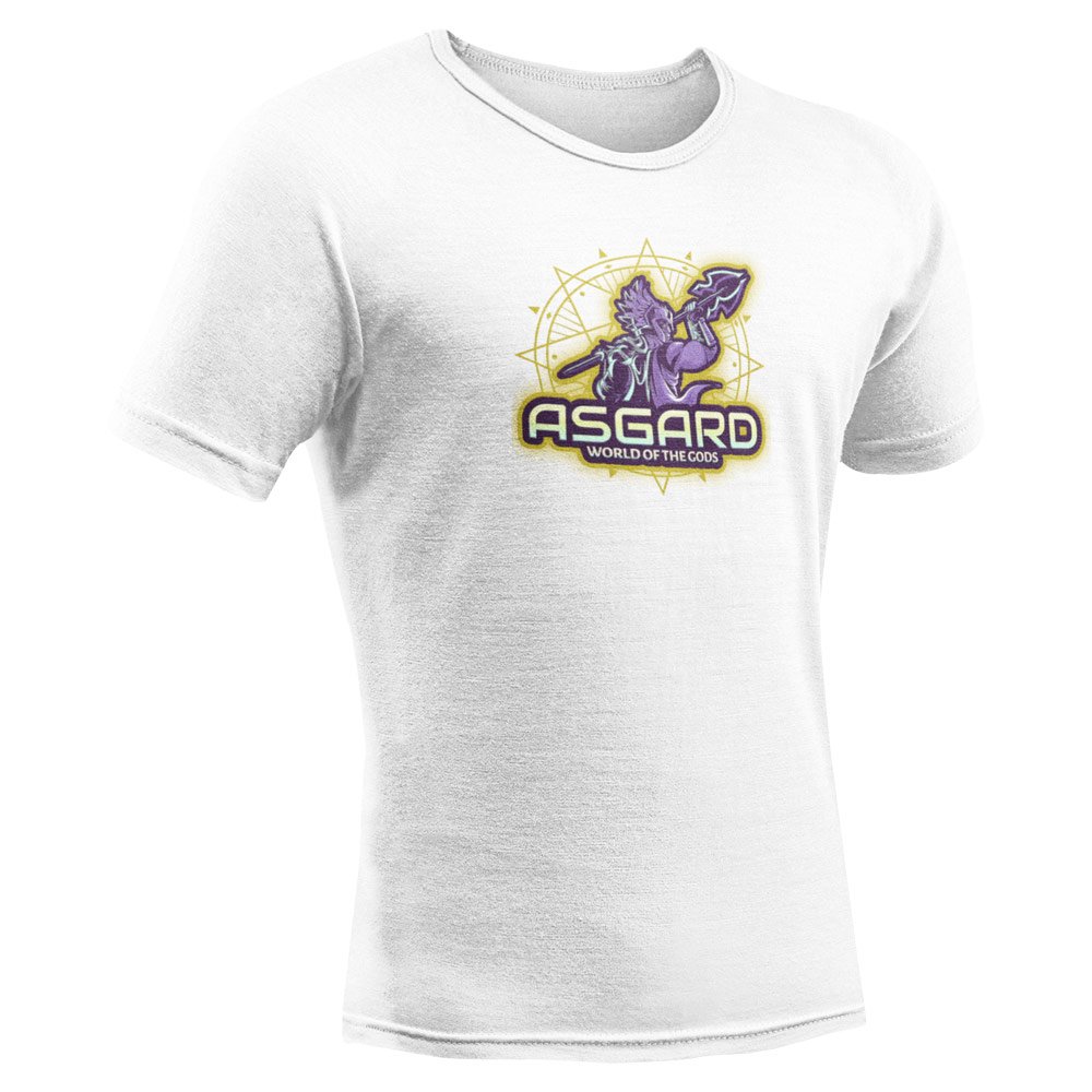 Pure Cotton Bio-Washed T-Shirt Chest Printed-Viking Gods Series - Asgard World of Gods Design-by ZingerTees-Unisex-EL9120289 - Image 7