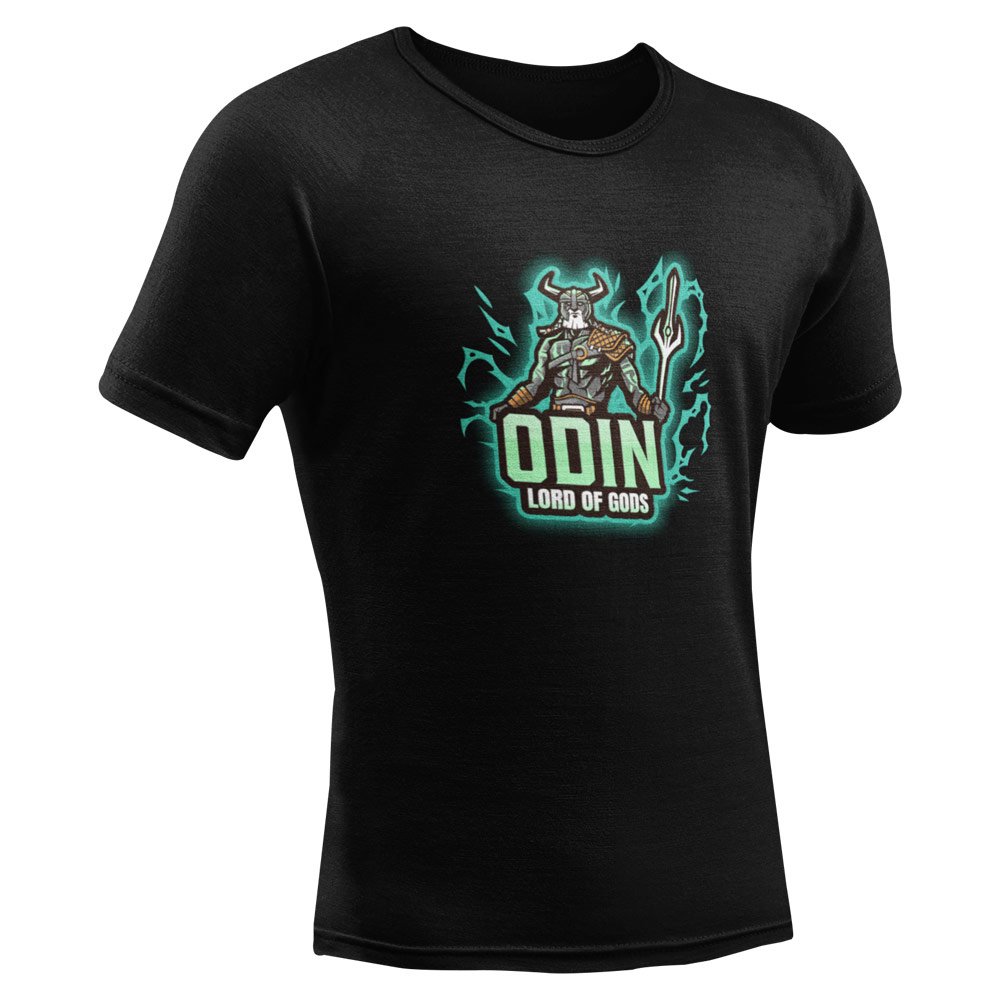 Pure Cotton Bio-Washed T-Shirt Chest Printed-Viking Gods Series - Odin The Lord of Gods Design-by ZingerTees-Unisex-EL9120285 - Image 5